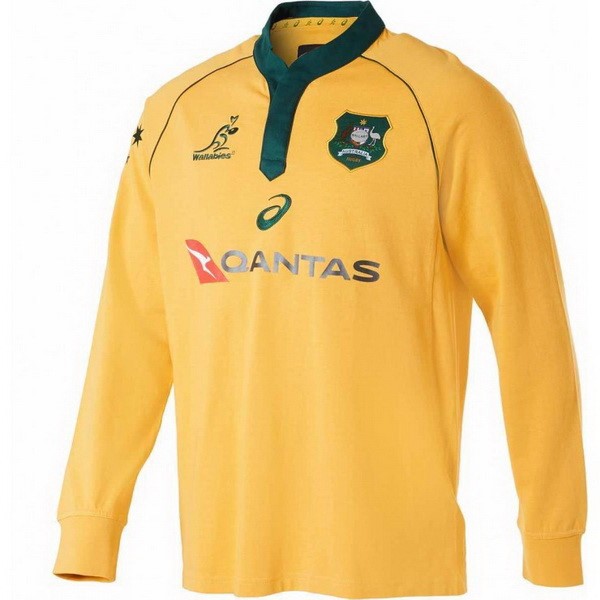 Maillot Rugby Australie ML Domicile 2018 Jaune